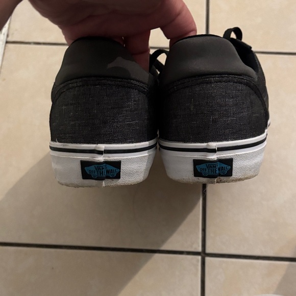 Vans Black Low-Top Canvas Skate Sneakers - Picture 5 of 7